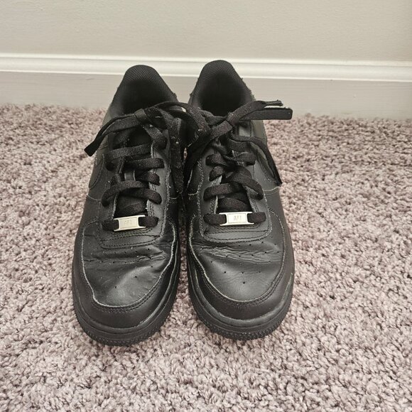 Nike Air Force 1 black size 7 youth - Picture 8 of 9